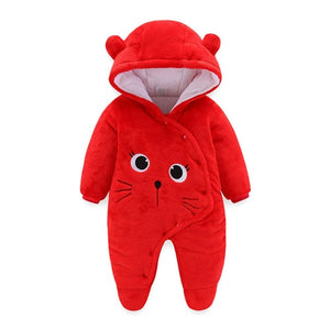 Newborn Baby Boy Clothes Rompers Winter Thick Baby Girl Romper Jumpsuit Snow Overalls for Newborns Christmas Rompers for Boys