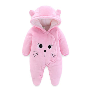 Newborn Baby Boy Clothes Rompers Winter Thick Baby Girl Romper Jumpsuit Snow Overalls for Newborns Christmas Rompers for Boys