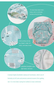 Baby Training Pants 6-Layer Gauze Washable Diaper Cotton Cloth for Newborn Babies