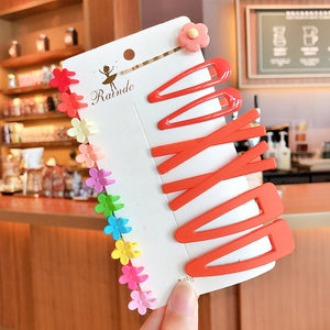 1 Set Children Cute Cartoon Flower Fruit Rubber Bands Hairpins Girls Lovely Gift Hair Clips Kids Hair Bands Hair Accessories
