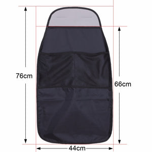 Waterproof Universal Auto Seat Back Organizer Storage Bag Car Seat Back Scuff Dirt Protect Cover For Child Baby Kid kick Mat Pad