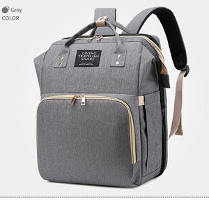 Moms Dads Multifunctional Diaper Bag Bed Backpack  Baby Bed Cribs Bags Mummy Travel Maternity Nursing Handbag For Stroller