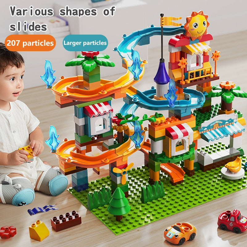 Big Building Block LegoINGlys Girls Friends Duploed Classic Slide Blocks Amusement DIY Bricks Plastic Toys For Kids