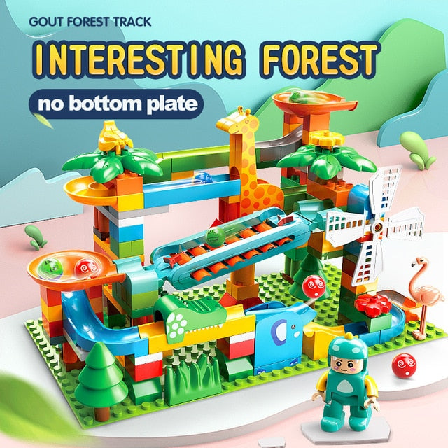 Big Building Block LegoINGlys Girls Friends Duploed Classic Slide Blocks Amusement DIY Bricks Plastic Toys For Kids