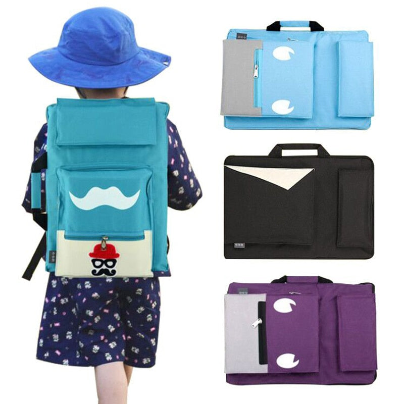 Kids Art Bag for A3 Drawing Board Paint Set Travel Sketch Bag for Canvas Painting Art Supplies for Children Backpack Art