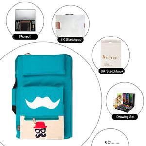 Kids Art Bag for A3 Drawing Board Paint Set Travel Sketch Bag for Canvas Painting Art Supplies for Children Backpack Art
