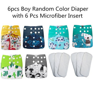 [simfamily]12pcs/set Washable Cloth Diaper Cover Adjustable Nappy Reusable Cloth Diapers Available 0-3years 3-15kg baby