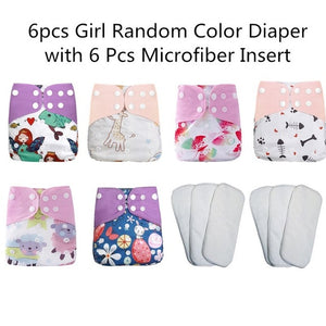 [simfamily]12pcs/set Washable Cloth Diaper Cover Adjustable Nappy Reusable Cloth Diapers Available 0-3years 3-15kg baby