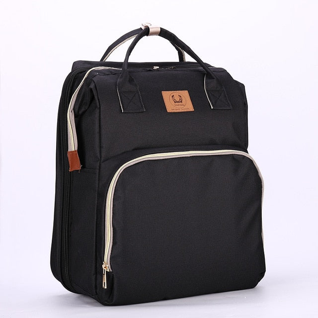 Baby Diaper Bag Bed Backpack For Mom Maternity Bag For Stroller Nappy Bag Large Capacity Nursing Bag for Baby Care Free Hooks