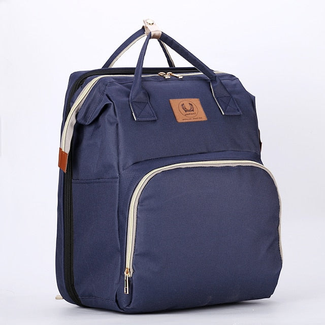 Baby Diaper Bag Bed Backpack For Mom Maternity Bag For Stroller Nappy Bag Large Capacity Nursing Bag for Baby Care Free Hooks