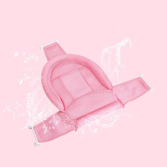 Portable Baby Bath Tub Pad Non-Slip Bathtub Shower Seat Mat Foldable Bath Pillow Newborn Safety Security Bath Support Cushion