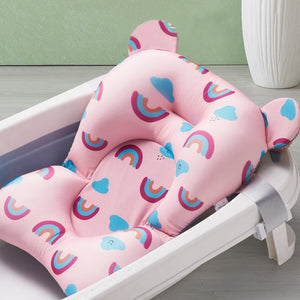 Portable Baby Bath Tub Pad Non-Slip Bathtub Shower Seat Mat Foldable Bath Pillow Newborn Safety Security Bath Support Cushion
