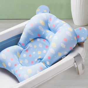 Portable Baby Bath Tub Pad Non-Slip Bathtub Shower Seat Mat Foldable Bath Pillow Newborn Safety Security Bath Support Cushion