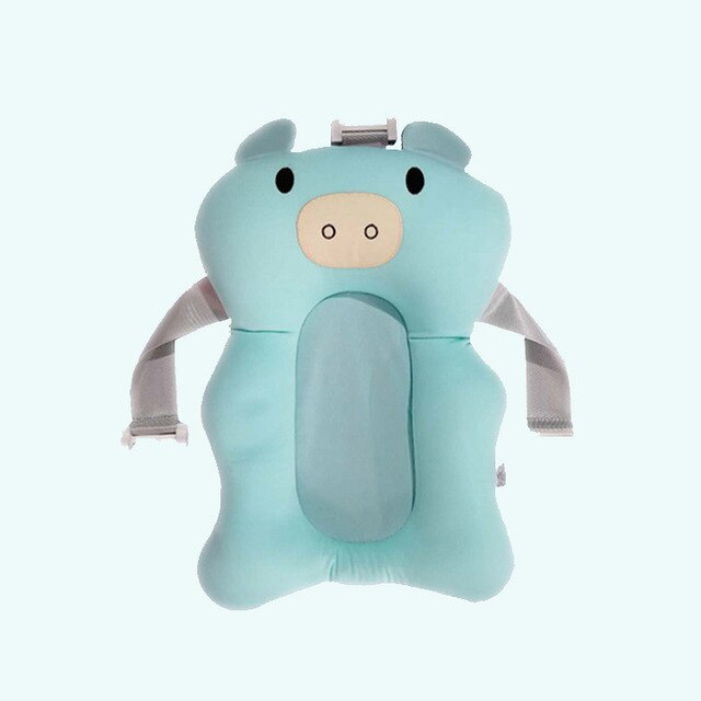 Portable Baby Bath Tub Pad Non-Slip Bathtub Shower Seat Mat Foldable Bath Pillow Newborn Safety Security Bath Support Cushion