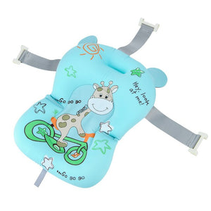 Portable Baby Bath Tub Pad Non-Slip Bathtub Shower Seat Mat Foldable Bath Pillow Newborn Safety Security Bath Support Cushion