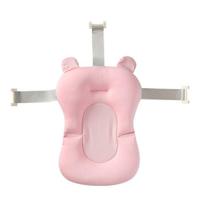 Portable Baby Bath Tub Pad Non-Slip Bathtub Shower Seat Mat Foldable Bath Pillow Newborn Safety Security Bath Support Cushion