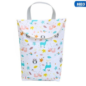 New Multifunctional Baby Diaper Organizer Reusable Waterproof Fashion Prints Wet/Dry Bag Mummy Storage Baby Diaper Bag