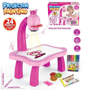 Children Led Projector Art Drawing Table Toys Kids Painting Board Desk Arts and Crafts Projection Educational Learning gifts Toy