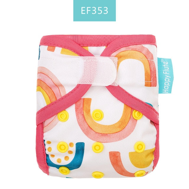 Newborn Tiny Diaper Cover Washable Baby Cover Cartoon Animal Adjustable Nappy Reusable Cloth Diapers Available