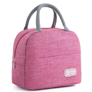 Functional Pattern Cooler Lunch Box Portable Insulated Canvas Lunch Bag Thermal Food Picnic Lunch Bags For Women Kids