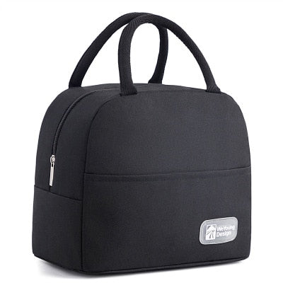 Functional Pattern Cooler Lunch Box Portable Insulated Canvas Lunch Bag Thermal Food Picnic Lunch Bags For Women Kids