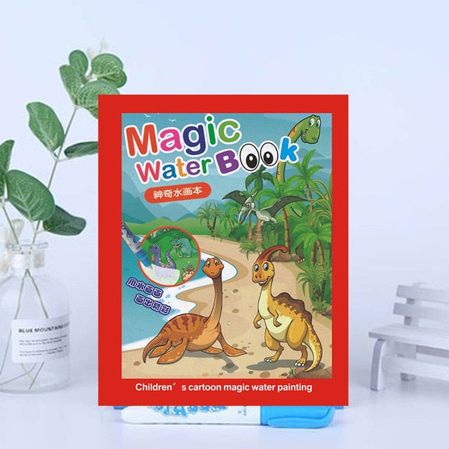 Montessori Toys Reusable Coloring Book Magic Water Drawing Book Sensory Early Education Toys for Kids Birthday Gift