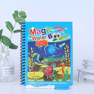 Montessori Toys Reusable Coloring Book Magic Water Drawing Book Sensory Early Education Toys for Kids Birthday Gift