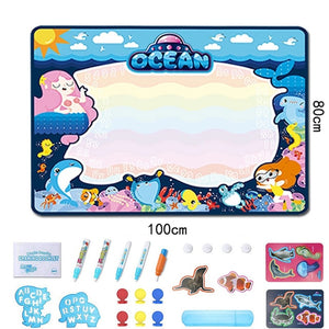 Book Color Magic Mat Water Draw Board Handmade Water Drawing Painting Craft Kid Developmental Educational Toys Toy For Child