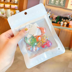 10/20 Pcs/Bag Children Cute Cartoon Shiny Flower Hair Bands Girls Baby Lovely Scrunchies Rubber Bands Kids Hiar Accessories