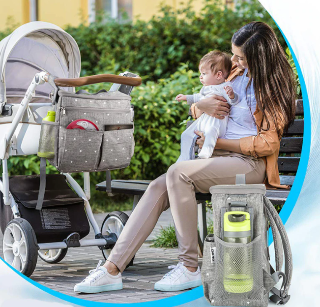 Baby Diaper Bags For Mom Backpack Fashion Star Maternity Bag Stroller Bag Multifunctional Nappy Bag For Mummy